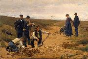 Erik Henningsen Barnemordet oil painting